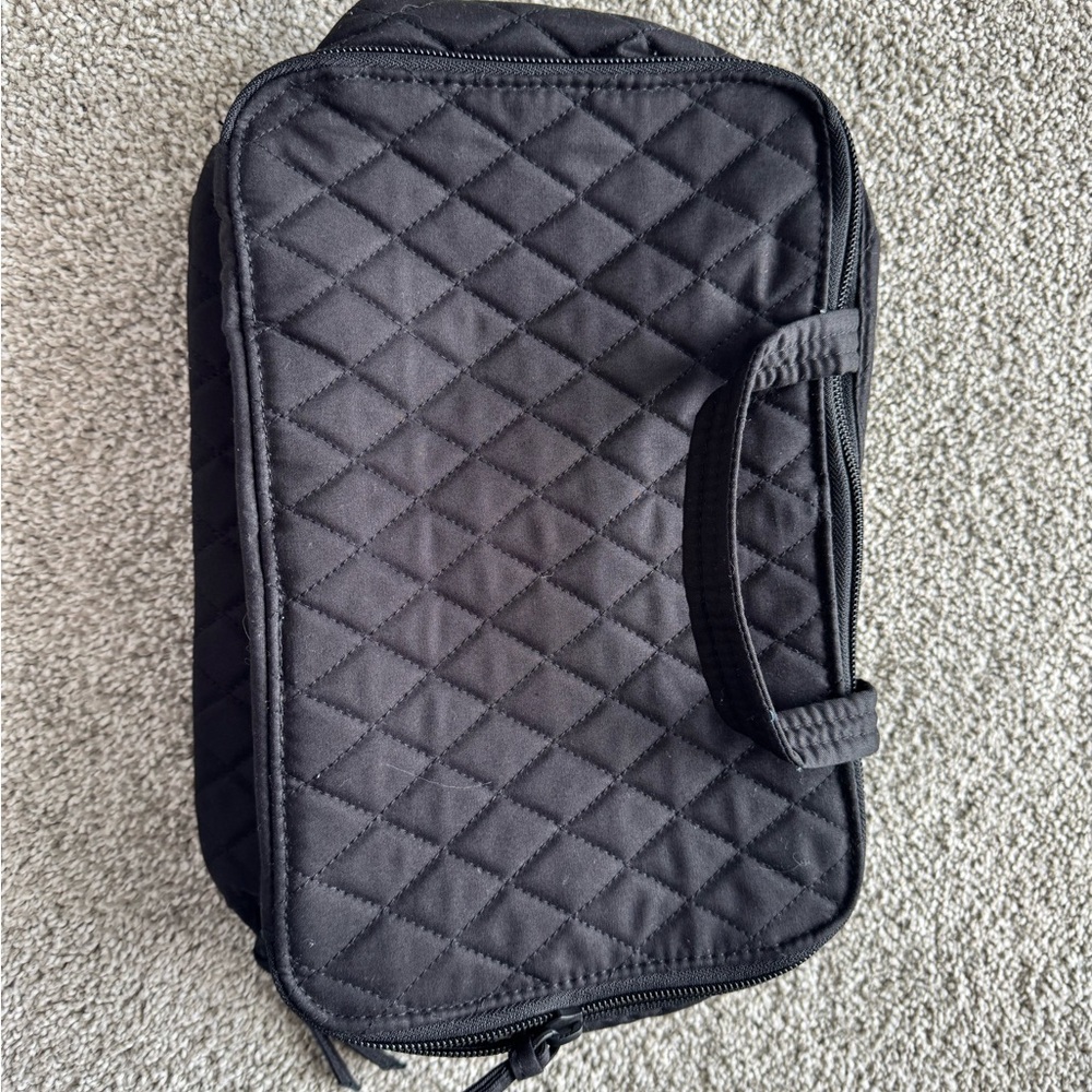 Vera Bradley Quilted Black Cosmetic Bag